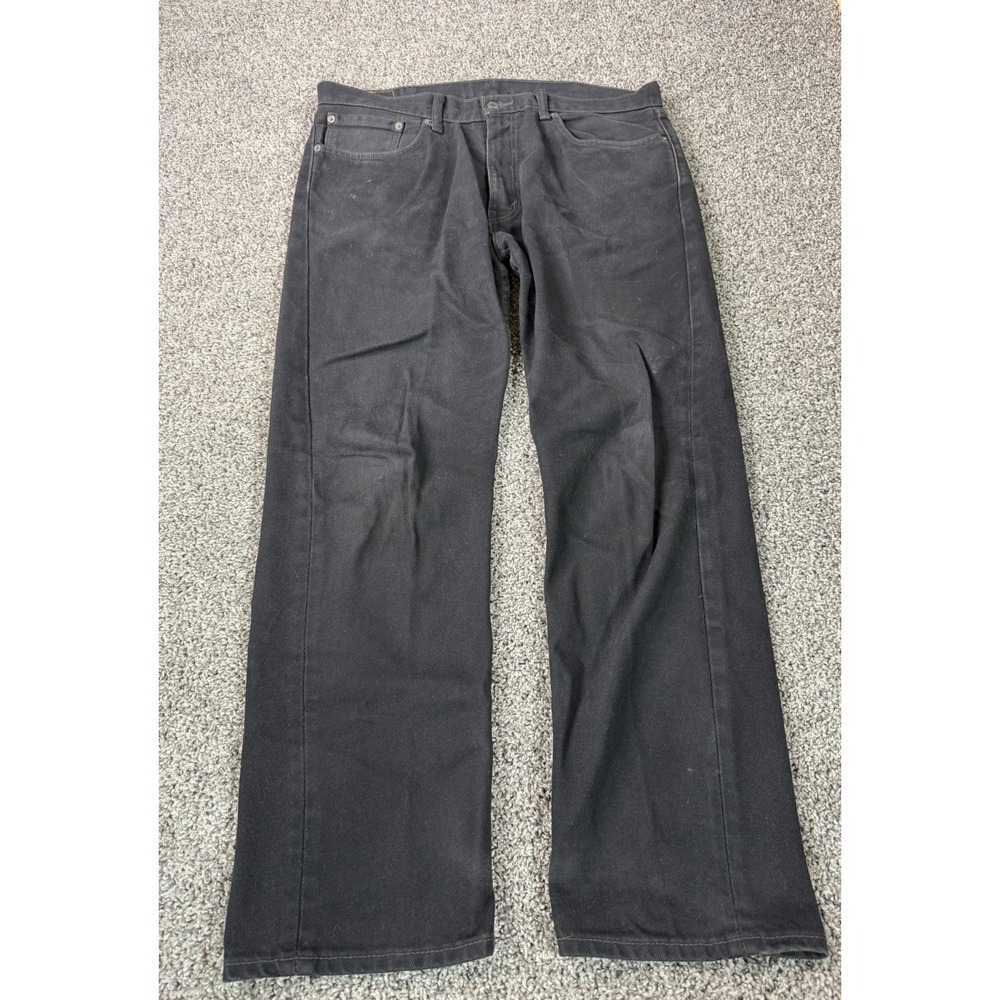 Levi's 505 Regular Fit Straight Jeans Men's Size 38X32 Black